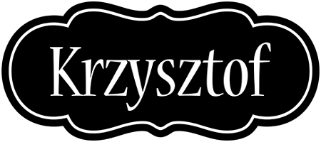 Krzysztof welcome logo