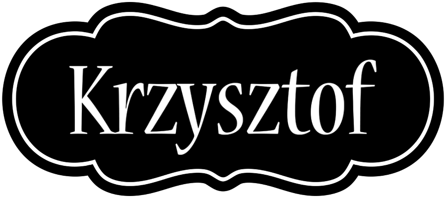 Krzysztof welcome logo
