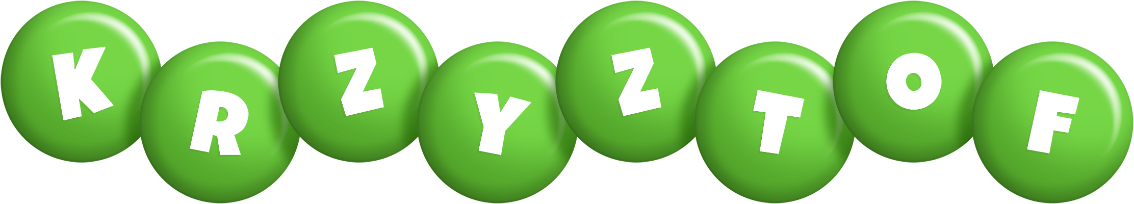 Krzyztof candy-green logo