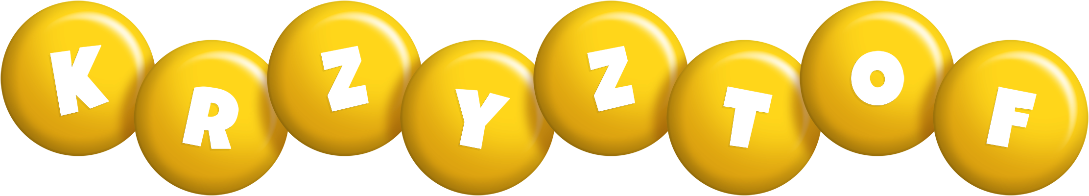 Krzyztof candy-yellow logo