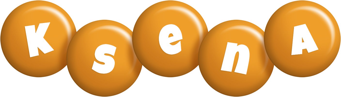 Ksena candy-orange logo