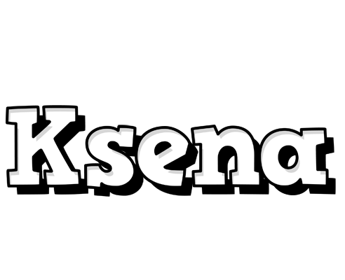 Ksena snowing logo
