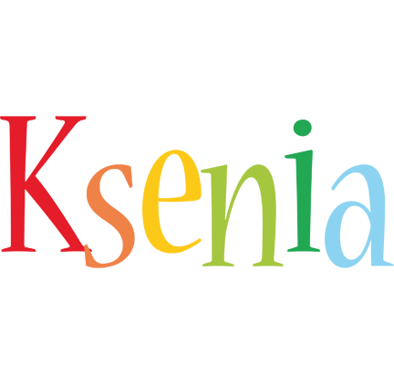 Ksenia birthday logo