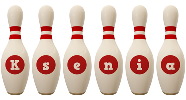 Ksenia bowling-pin logo