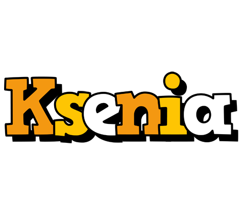Ksenia cartoon logo