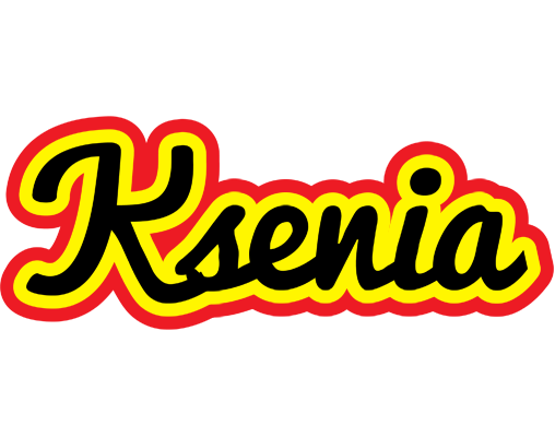 Ksenia flaming logo