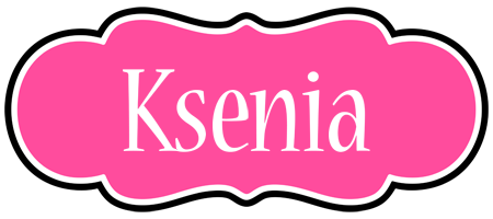 Ksenia invitation logo