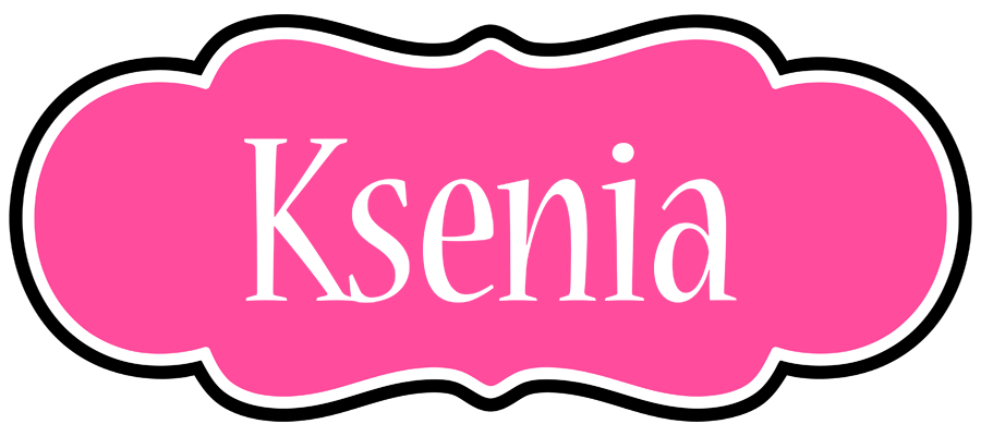 Ksenia invitation logo
