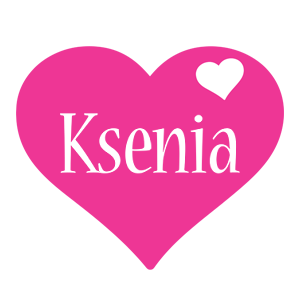 Ksenia love-heart logo