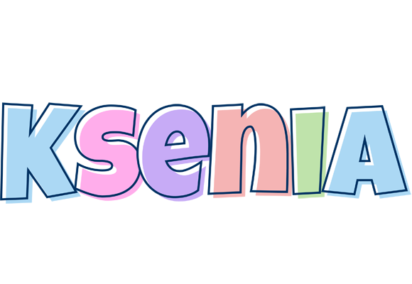 Ksenia pastel logo