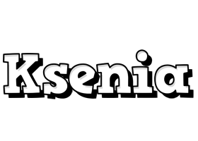 Ksenia snowing logo