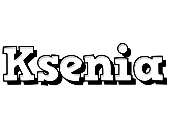Ksenia snowing logo