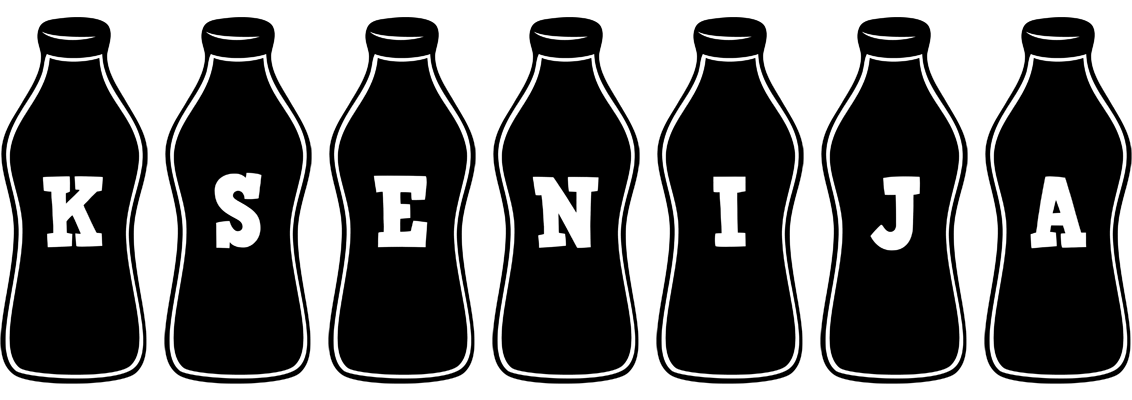 Ksenija bottle logo