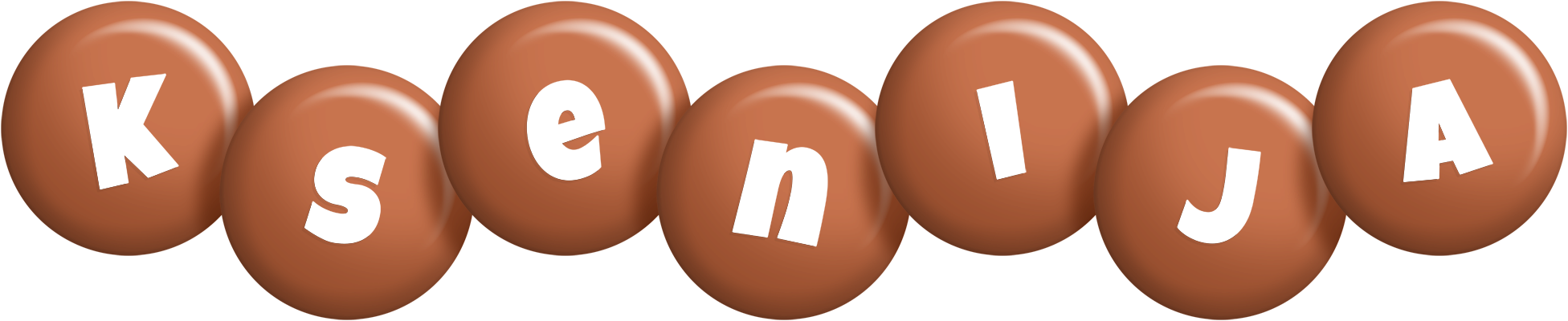 Ksenija candy-brown logo