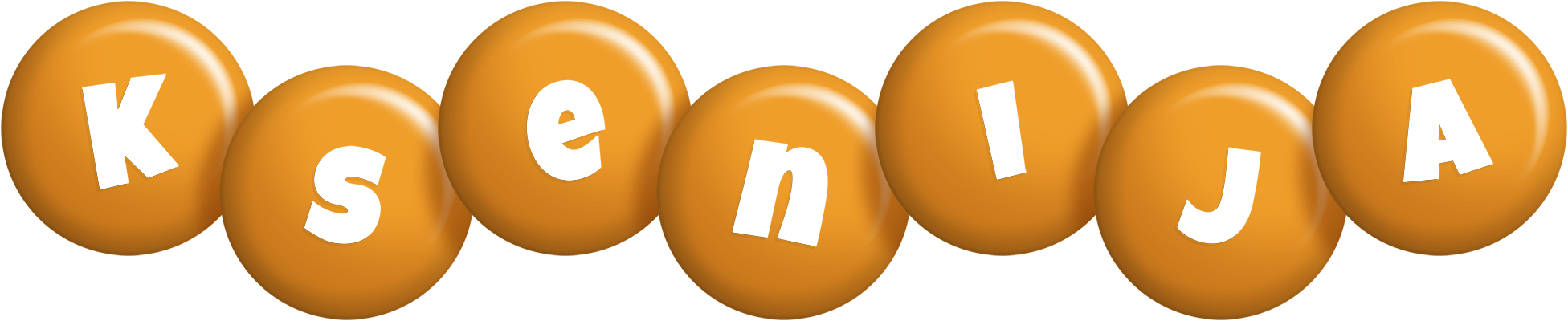 Ksenija candy-orange logo
