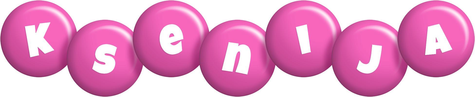Ksenija candy-pink logo