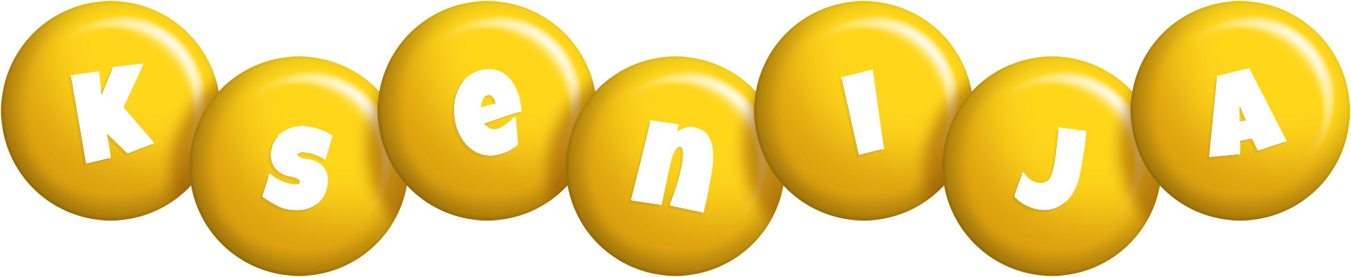 Ksenija candy-yellow logo