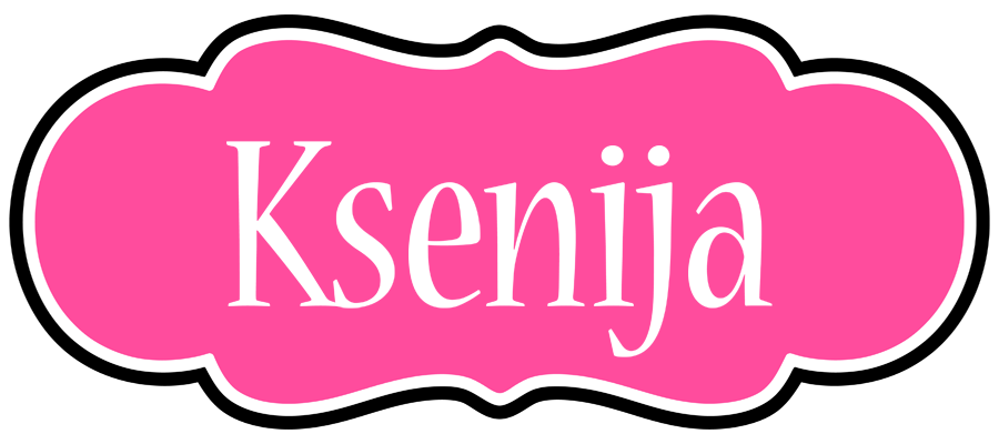 Ksenija invitation logo