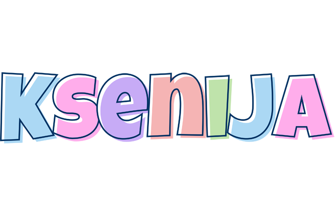Ksenija pastel logo
