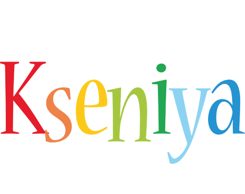 Kseniya birthday logo