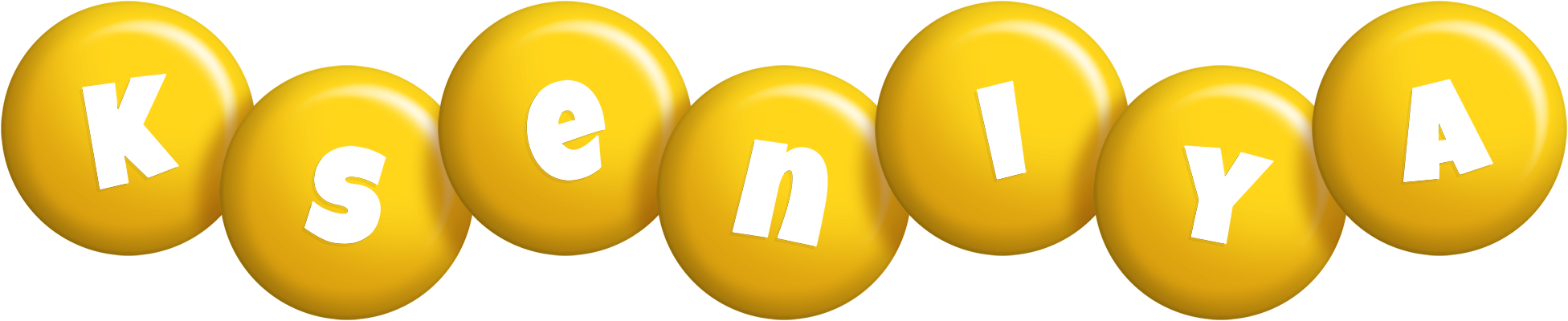 Kseniya candy-yellow logo