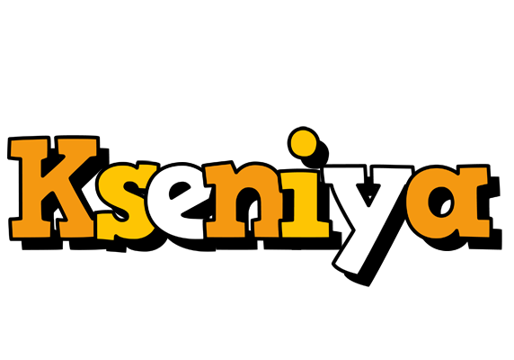 Kseniya cartoon logo