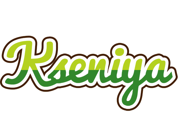 Kseniya golfing logo