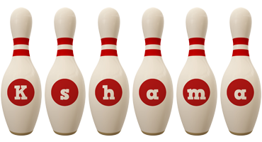 Kshama bowling-pin logo