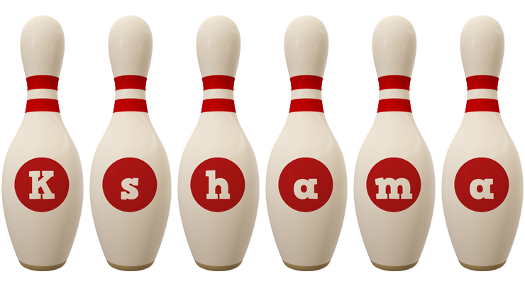 Kshama bowling-pin logo