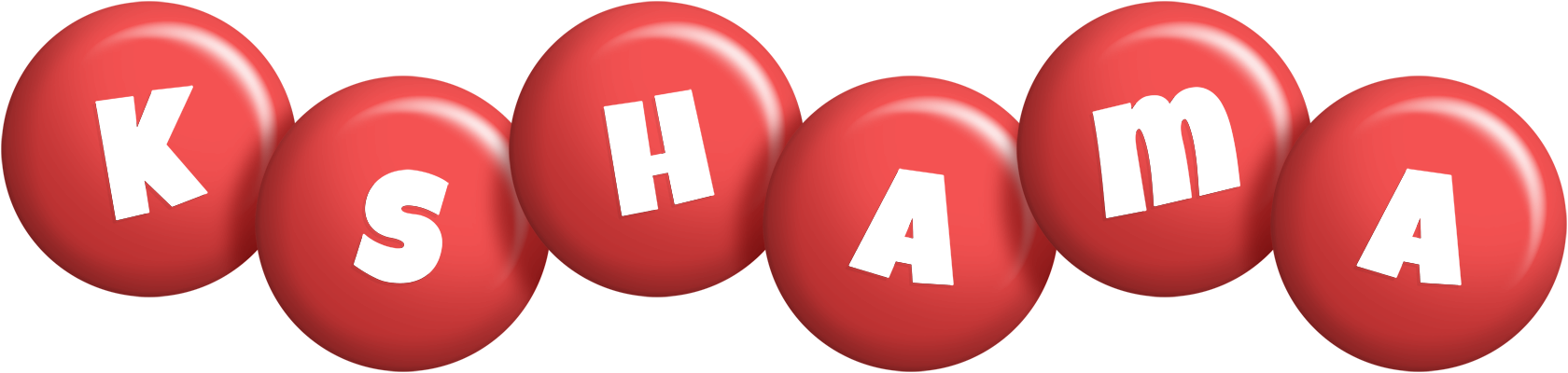 Kshama candy-red logo