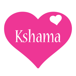 Kshama love-heart logo