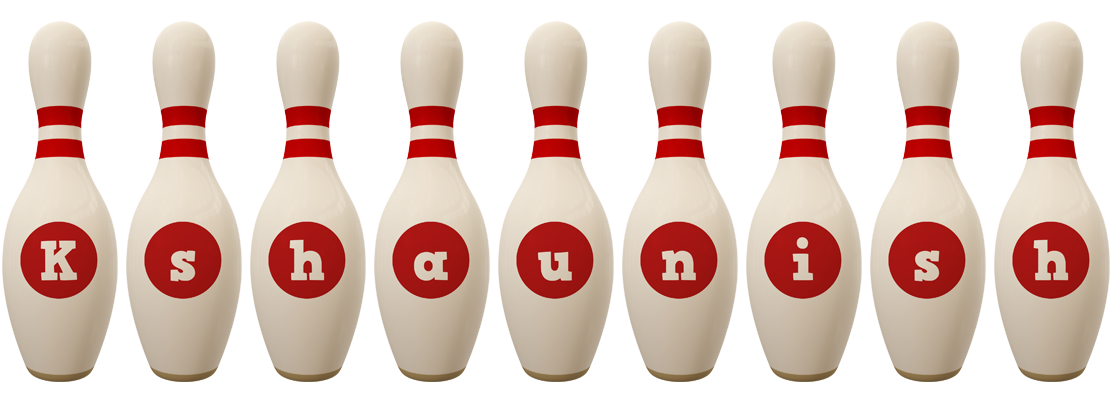 Kshaunish bowling-pin logo
