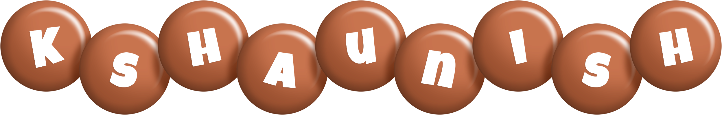 Kshaunish candy-brown logo