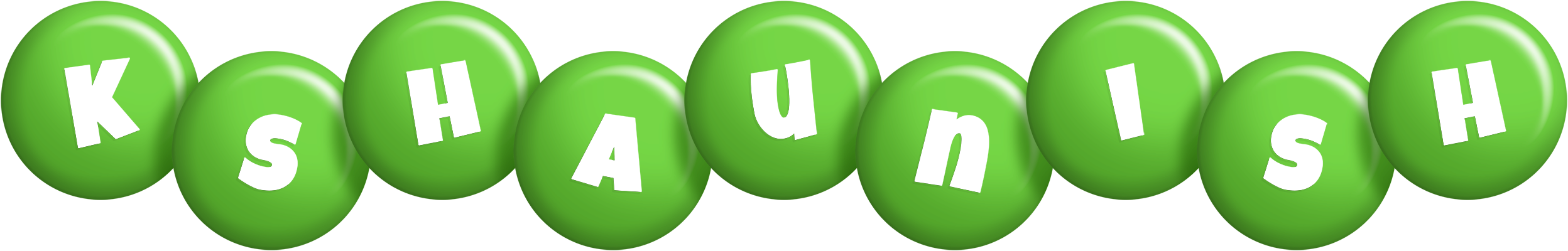 Kshaunish candy-green logo