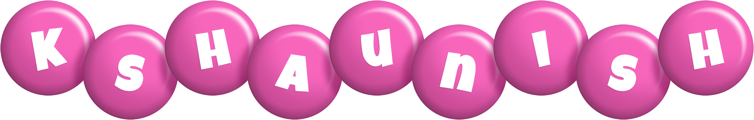 Kshaunish candy-pink logo