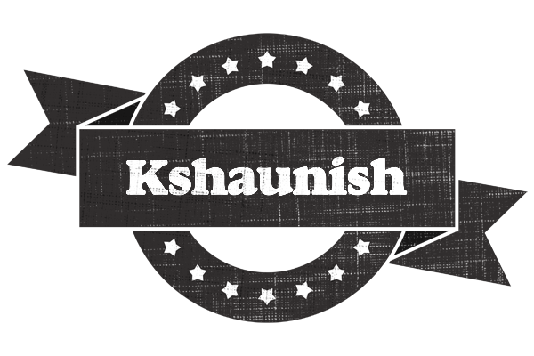 Kshaunish grunge logo