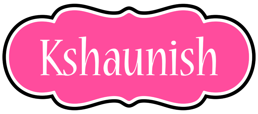 Kshaunish invitation logo