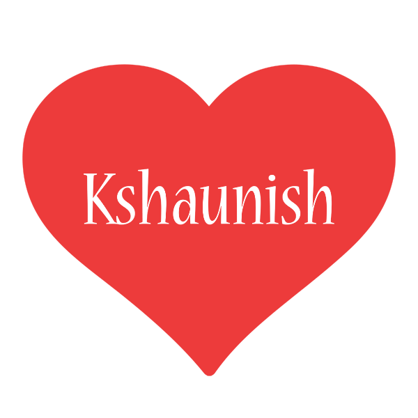 Kshaunish love logo