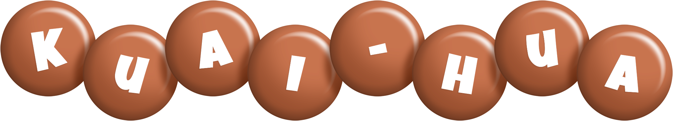 Kuai-Hua candy-brown logo