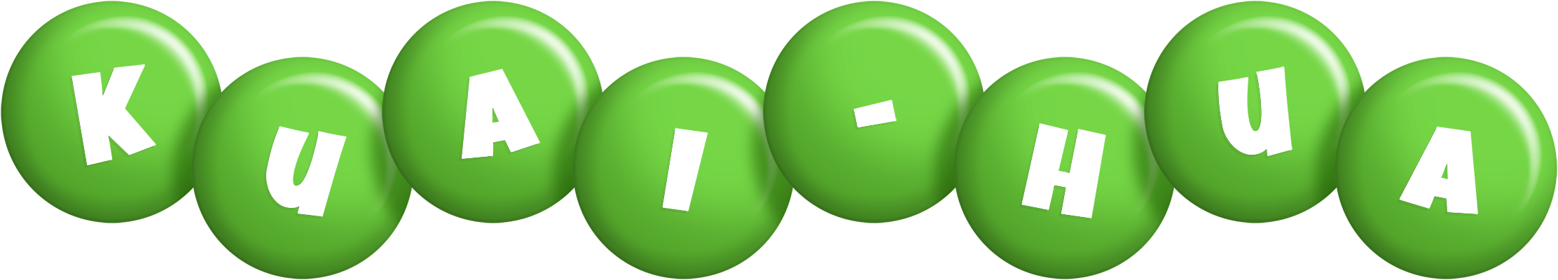 Kuai-Hua candy-green logo