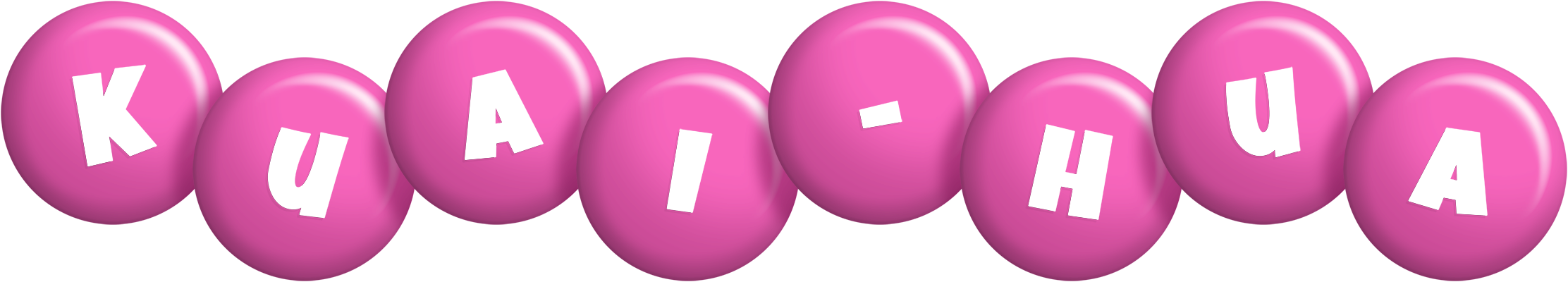 Kuai-Hua candy-pink logo