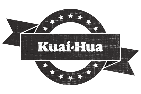 Kuai-Hua grunge logo