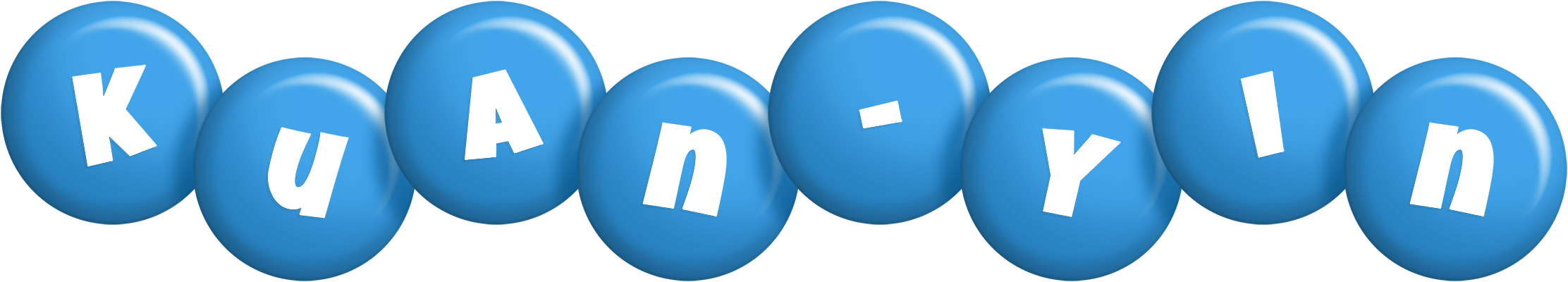 Kuan-Yin candy-blue logo