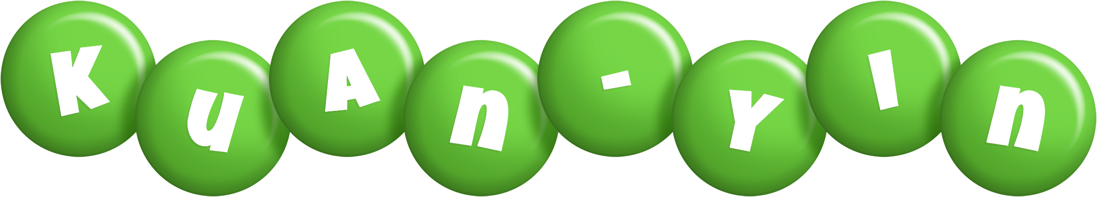 Kuan-Yin candy-green logo