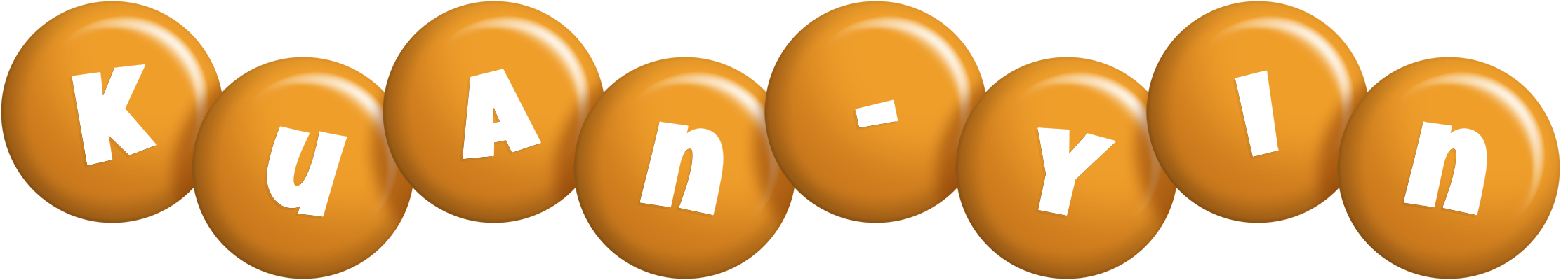 Kuan-Yin candy-orange logo