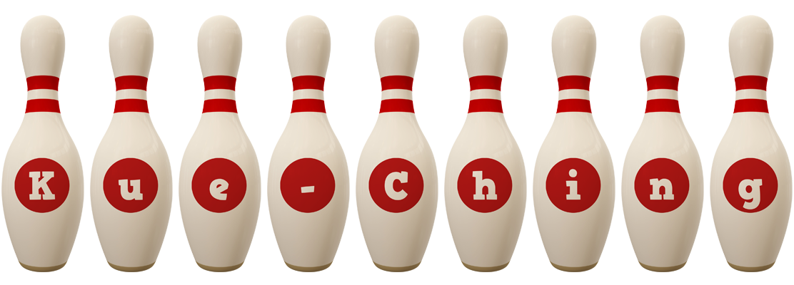Kue-Ching bowling-pin logo