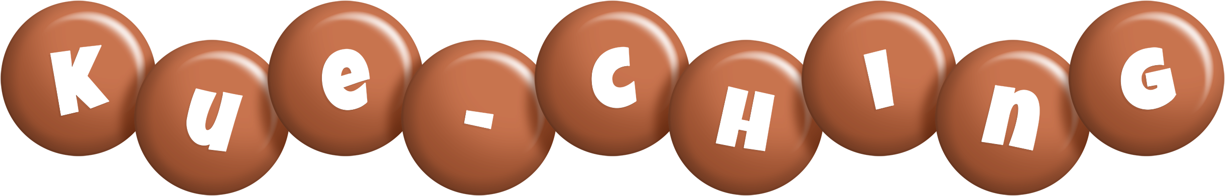 Kue-Ching candy-brown logo