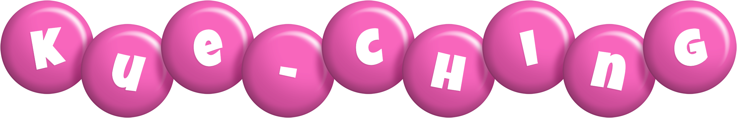Kue-Ching candy-pink logo