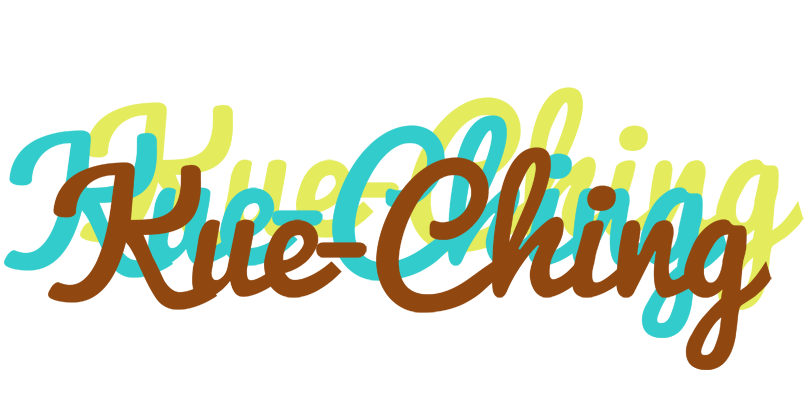 Kue-Ching cupcake logo