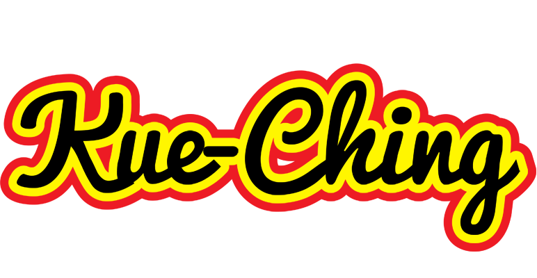 Kue-Ching flaming logo